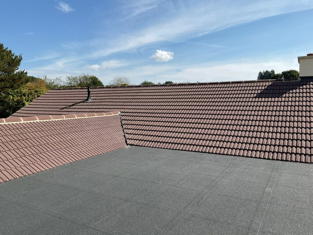 This is a photo of a roof which has just been repaired works carried out by TRP Roofing South Cave